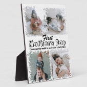 母の日の写真コラージュ フォトプラーク (側面)