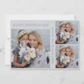 母の日の写真コラージュ フラットカード シーズンカード (正面)