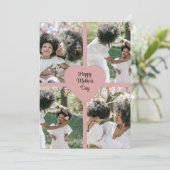 母の日の写真コラージュ フラット ホリデー カード (スタンド正面)