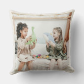 母の日の写真コラージュ | MOM文字 – クッション (裏面)