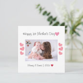 母の日の写真サンキューカード サンキューカード (スタンド正面)