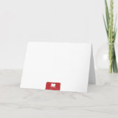 母の日の写真ハート新しい母ピンクブラウン カード (裏面)