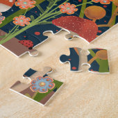 母の日の写真パズルキノコ野花 ジグソーパズル (側面)