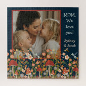 母の日の写真パズルキノコ野花 ジグソーパズル (縦)