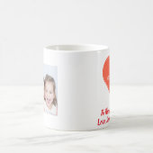 母の日の写真ママ最高のが今までかわいいハート コーヒーマグカップ (中央)