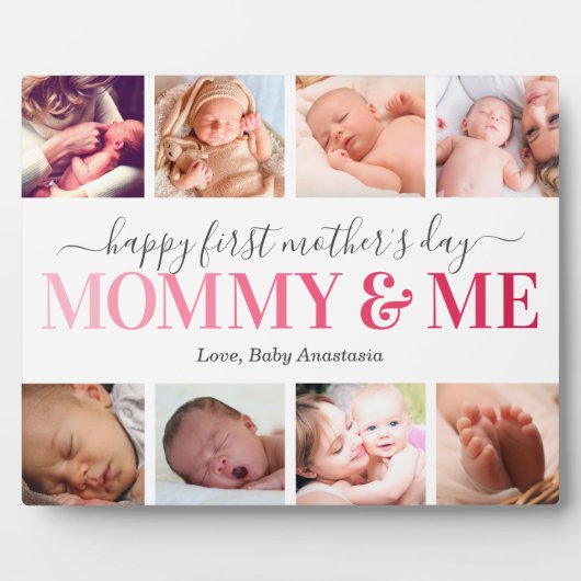 母の日の写真ママ&マイプラーク フォトプラーク (正面)