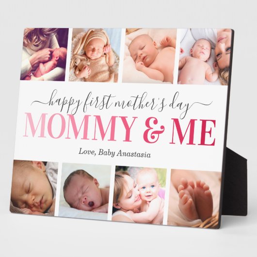 母の日の写真ママ&マイプラーク フォトプラーク (側面)