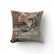 母の日の写真モダン装飾用クッション
