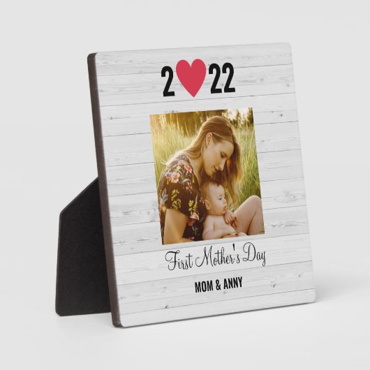 母の日の写真ユニークギフト フォトプラーク (正面)