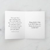 母の日の写真レジョイス聖書聖句クリスチャン シーズンカード (内部)