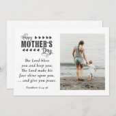 母の日の写真主あなた賛美キリスト教の聖書 シーズンカード (正面/裏面)