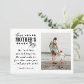 母の日の写真主あなた賛美キリスト教の聖書 シーズンカード (スタンド正面)