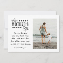 母の日の写真主あなた賛美キリスト教の聖書 シーズンカード