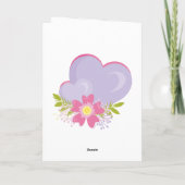 母の日の写真今日はキリスト教の聖書 シーズンカード (裏面)