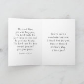 母の日の写真今日はキリスト教の聖書 シーズンカード (内部)