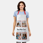 母の日の写真表示コラージュ母 エプロン (着用した状態)