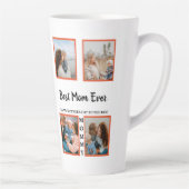 母の日の写真表示コラージュ母 カフェラテマグ (右)
