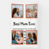 母の日の写真表示コラージュ母 横断幕 (縦)