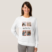 母の日の写真表示コラージュ母 Tシャツ (正面フル)