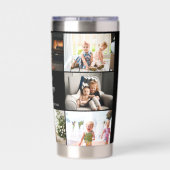 母の日の写真8枚 コラージュ 世界で一番素敵なお母さん 保温保冷タンブラー (背面)
