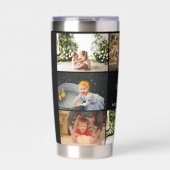 母の日の写真8枚 コラージュ 世界で一番素敵なお母さん 保温保冷タンブラー (正面)