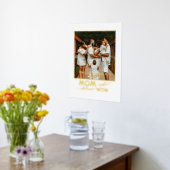 母の日の写真、スクリプトモダン文字金ゴールドシルバー 箔ポスター (レイダウン (キッチン))