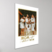 母の日の写真、スクリプトモダン文字金ゴールドシルバー 箔ポスター (レイダウン)