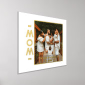 母の日の写真、スクリプトモダン文字金ゴールドシルバー 箔ポスター (レイダウン)
