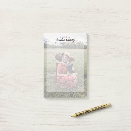 母の日の写真 ポストイット (デスク上)