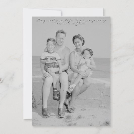 母の日の写真、マルティニモダンカクテルブランチ 招待状 (裏面)