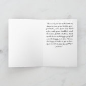 母の日の写真 – ヴィンテージ カード (内部)