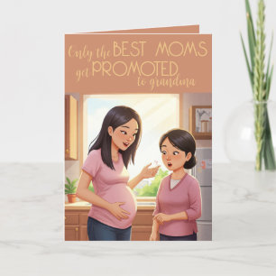 母の日の出生告知カード 案内状