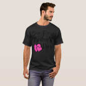母の日の初めての母の日ハート母の日 Tシャツ (正面フル)
