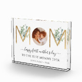 母の日の初日植物文字写真 フォトブロック (右)