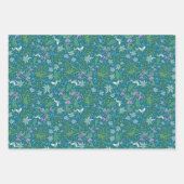 母の日の初期春の花ダッフォディルクロッカス ラッピングペーパーシート (正面2)