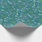 母の日の初期春の花ダッフォディルクロッカス ラッピングペーパー (角)