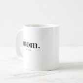 母の日の創立年 コーヒーマグカップ (正面左)