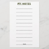 母の日の印刷可能なpng 便箋 (裏面)