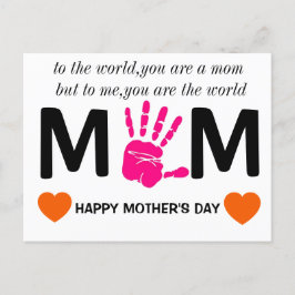 母の日の印刷可能 ポストカード