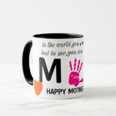 母の日の印刷可能 マグカップ (正面左)