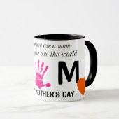 母の日の印刷可能 マグカップ (正面右)