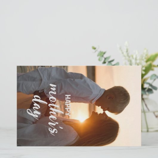 母の日の印刷可能 便箋 (スタンド正面)