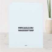 母の日の可愛い顔を覗かせる猫のグリーティングカード カード (裏面)