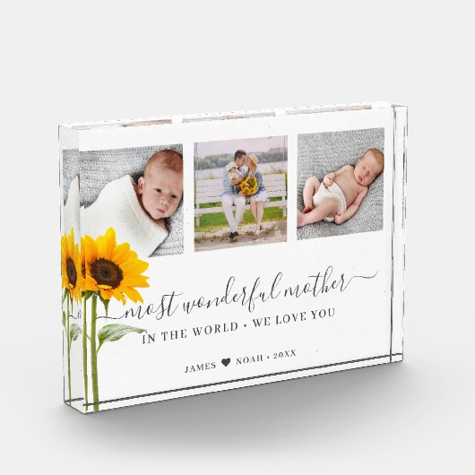 母の日の台本で最も素晴らしい母 フォトブロック (左)