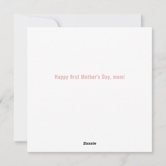 母の日の台本の写真 シーズンカード (裏面)