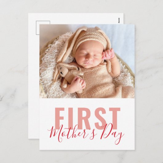 母の日の台本の写真 シーズンポストカード (正面/裏面)