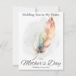 母の日の同情カード – 羽