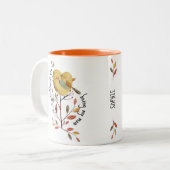 母の日の名前を付けてくれてありがとう ツートーンマグカップ (正面左)