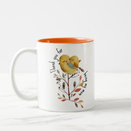 母の日の名前を付けてくれてありがとう ツートーンマグカップ