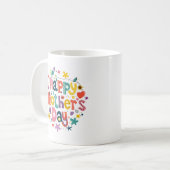 母の日の名前パーソナライズされた写真ギフト コーヒーマグカップ (正面左)